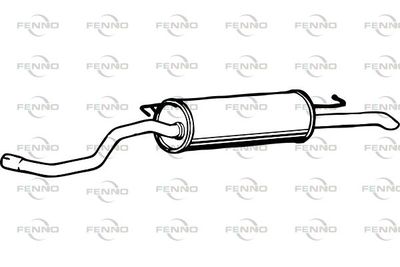  P7526 FENNO Глушитель выхлопных газов конечный