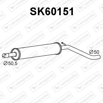  SK60151 VENEPORTE Предглушитель выхлопных газов