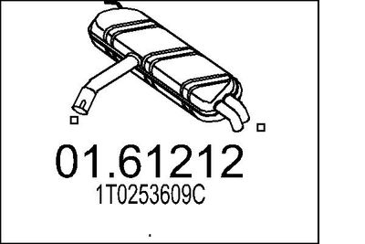  0161212 MTS Глушитель выхлопных газов конечный