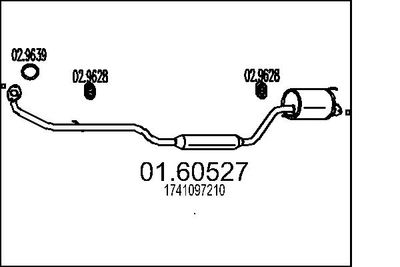  0160527 MTS Глушитель выхлопных газов конечный