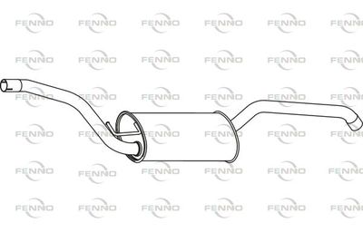  P23022 FENNO Глушитель выхлопных газов конечный