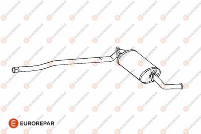  E12830G EUROREPAR Глушитель выхлопных газов конечный