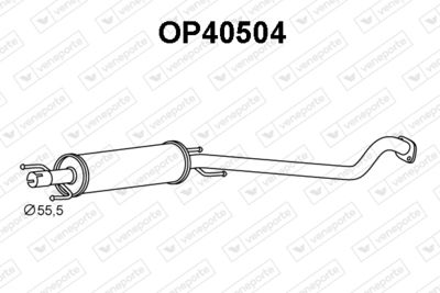  OP40504 VENEPORTE Предглушитель выхлопных газов