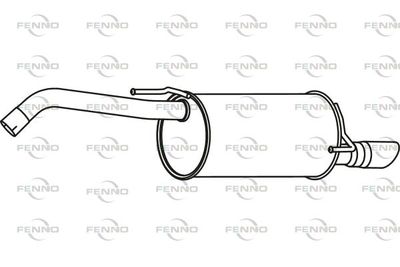  P41031 FENNO Глушитель выхлопных газов конечный