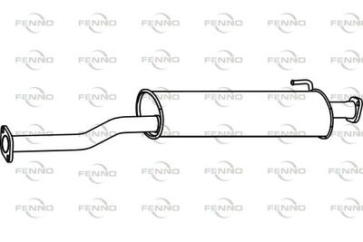  P3195 FENNO Средний глушитель выхлопных газов