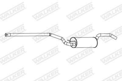  24344 WALKER Глушитель выхлопных газов конечный