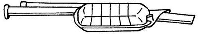  35426 SIGAM Средний глушитель выхлопных газов