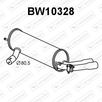  BW10328 VENEPORTE Глушитель выхлопных газов конечный