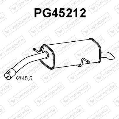  PG45212 VENEPORTE Глушитель выхлопных газов конечный