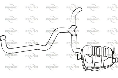  P57065 FENNO Глушитель выхлопных газов конечный