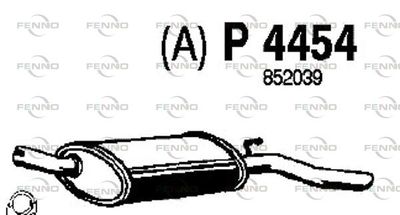  P4454 FENNO Глушитель выхлопных газов конечный