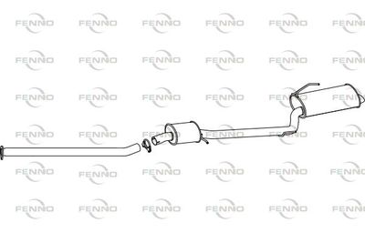  P2740 FENNO Глушитель выхлопных газов конечный