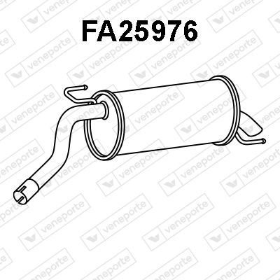  FA25976 VENEPORTE Глушитель выхлопных газов конечный