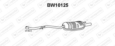  BW10125 VENEPORTE Глушитель выхлопных газов конечный