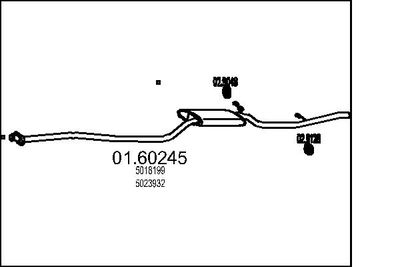  0160245 MTS Глушитель выхлопных газов конечный