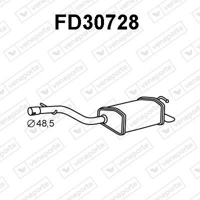  FD30728 VENEPORTE Глушитель выхлопных газов конечный