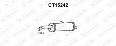  CT15242 VENEPORTE Глушитель выхлопных газов конечный