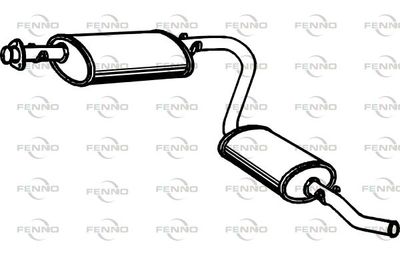  P1764 FENNO Глушитель выхлопных газов конечный
