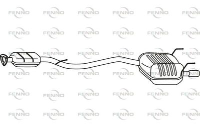  P36007 FENNO Глушитель выхлопных газов конечный