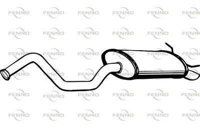  P5006 FENNO Глушитель выхлопных газов конечный