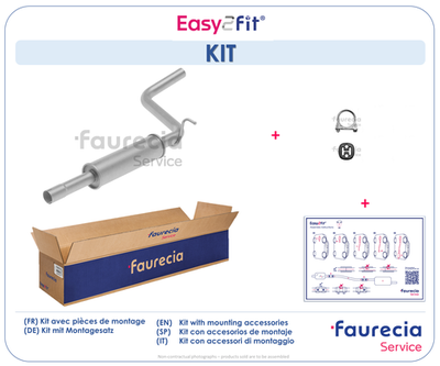  FS80744 Faurecia Предглушитель выхлопных газов