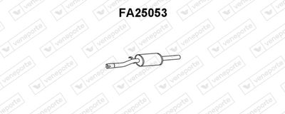  FA25053 VENEPORTE Средний глушитель выхлопных газов