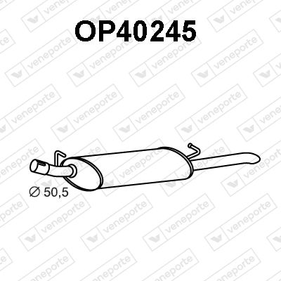  OP40245 VENEPORTE Глушитель выхлопных газов конечный