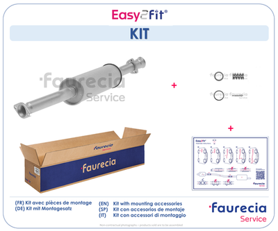  FS25636 Faurecia Предглушитель выхлопных газов