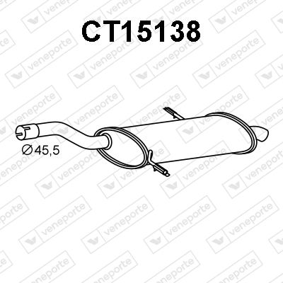  CT15138 VENEPORTE Глушитель выхлопных газов конечный