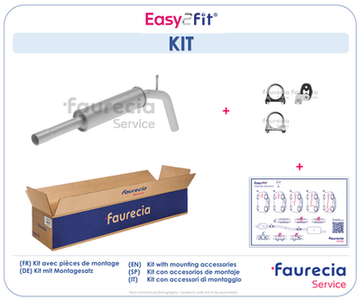  FS80375 Faurecia Средний глушитель выхлопных газов