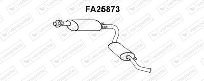  FA25873 VENEPORTE Глушитель выхлопных газов конечный