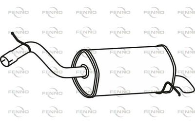  P1710 FENNO Глушитель выхлопных газов конечный