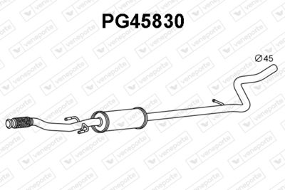  PG45830 VENEPORTE Предглушитель выхлопных газов