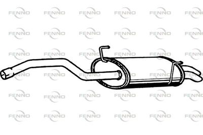  P2245 FENNO Глушитель выхлопных газов конечный