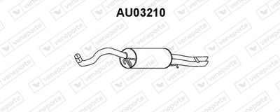  AU03210 VENEPORTE Глушитель выхлопных газов конечный