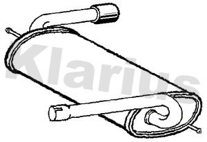  FE1441W KLARIUS Глушитель выхлопных газов конечный