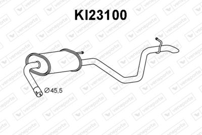  KI23100 VENEPORTE Глушитель выхлопных газов конечный