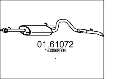 0161072 MTS Глушитель выхлопных газов конечный