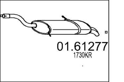  0161277 MTS Глушитель выхлопных газов конечный