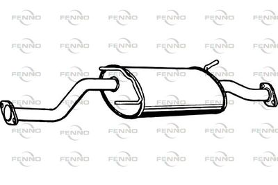  P2957 FENNO Средний глушитель выхлопных газов