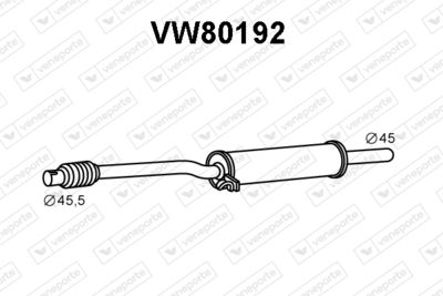  VW80192 VENEPORTE Предглушитель выхлопных газов