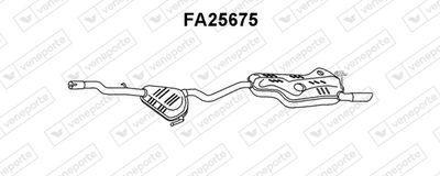  FA25675 VENEPORTE Глушитель выхлопных газов конечный