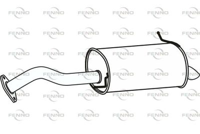 P31071 FENNO Глушитель выхлопных газов конечный