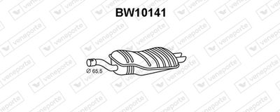  BW10141 VENEPORTE Глушитель выхлопных газов конечный