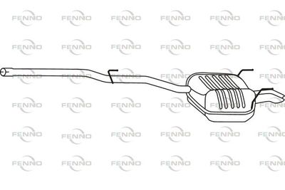  P3668 FENNO Глушитель выхлопных газов конечный