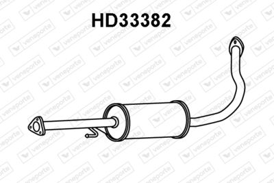  HD33382 VENEPORTE Средний глушитель выхлопных газов