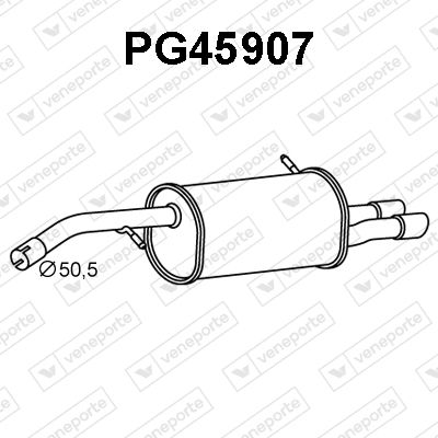  PG45907 VENEPORTE Глушитель выхлопных газов конечный