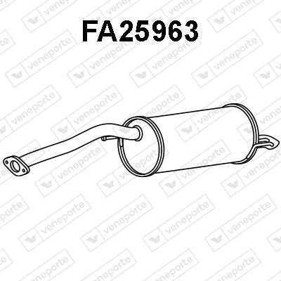  FA25963 VENEPORTE Глушитель выхлопных газов конечный