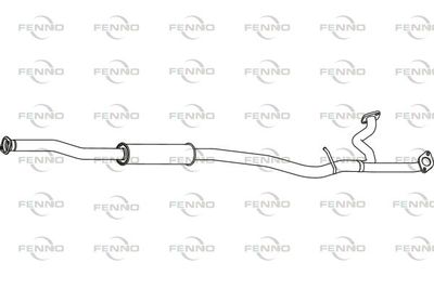  P9040 FENNO Средний глушитель выхлопных газов