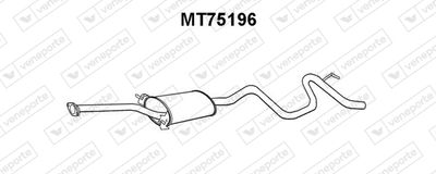  MT75196 VENEPORTE Глушитель выхлопных газов конечный